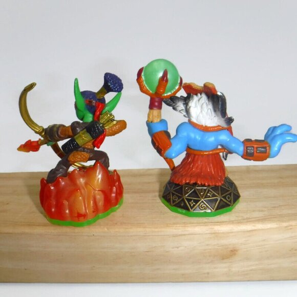 Skylanders Spyro's Adventure Double Trouble Flameslinger Gill Grunt Figures Card - Picture 5 of 9